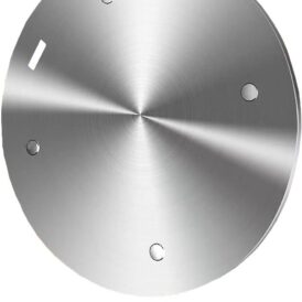 Grouarty Wärmeverteilerplatte, 27,9 cm, Edelstahl, Induktions-Adapter, Simmerplatte für Elektro-Gas, Glas-Kochfeld, Induktionsherd, Konverterplatte mit Griff