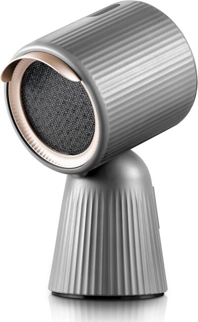 SNDOAS Mini Dunstabzugshaube, Tischhaube Mobile Dunstabzug Umluft mit 180 m³/h Starker Saugleistung, 3 Leistungsstufen, Rezirkulation mit Kohlefilter, für Wohnung, Kleine Küchen, Wohnmobil, Grau